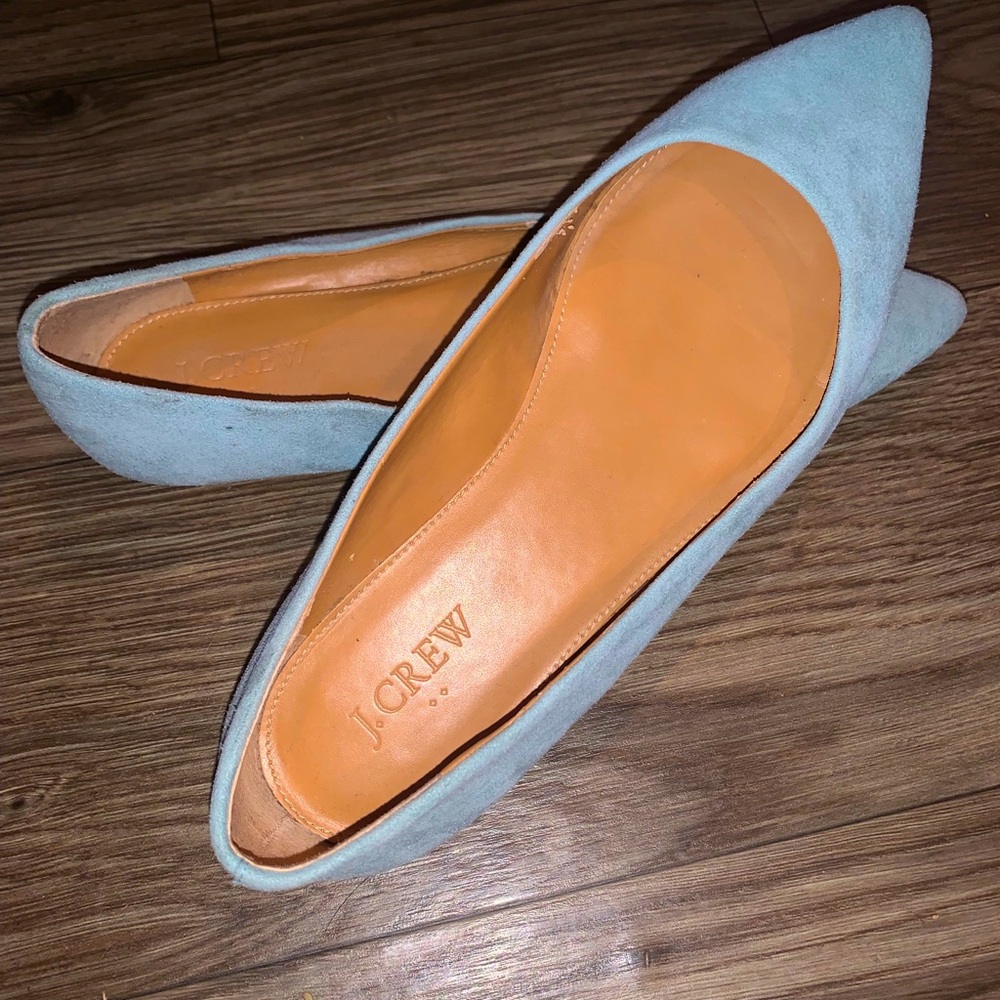 J.Crew baby blue flats